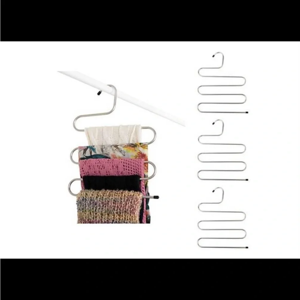 Smart Design S/2 Stainless Steel Pant Hangers